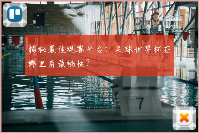 揭秘最佳观赛平台:足球世界杯在哪里看最畅快?