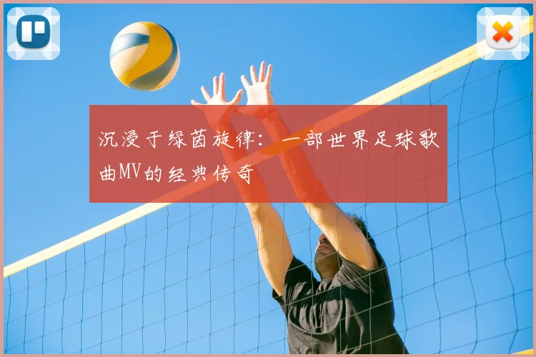 沉浸于绿茵旋律:一部世界足球歌曲MV的经典传奇